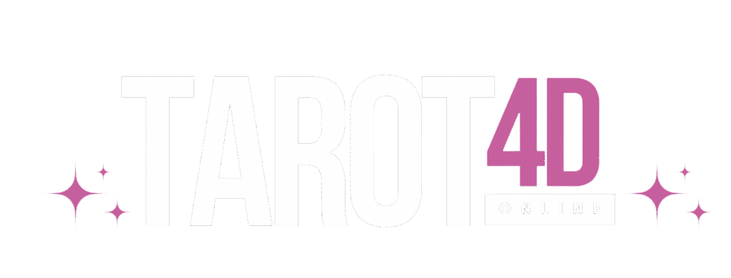 logo blanco tarot4d online plataforma de tarotistas