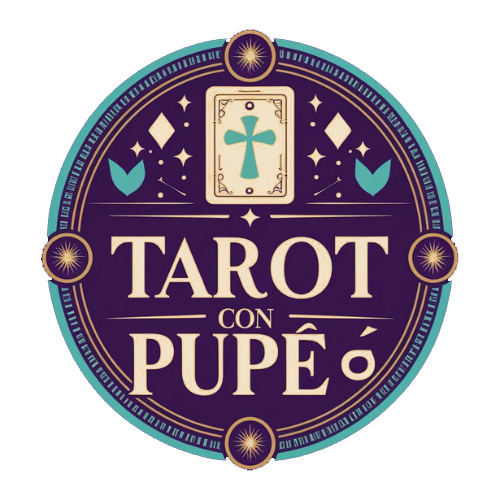 tarot education business logo with mystical aura