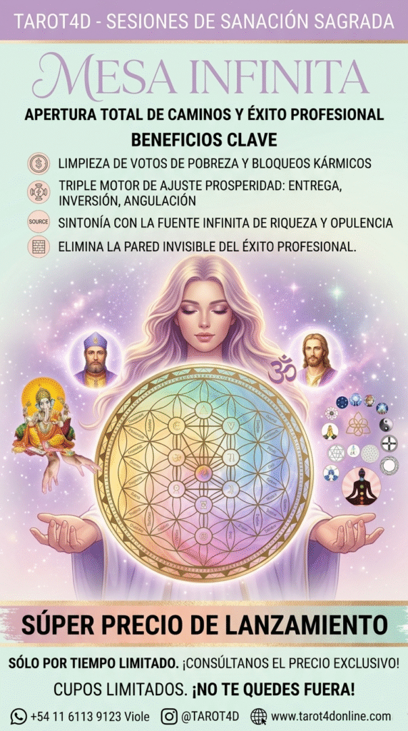 mESAS RADIONICAS PARA SANACIÓN Y DESBLOQUEO SESIÓN