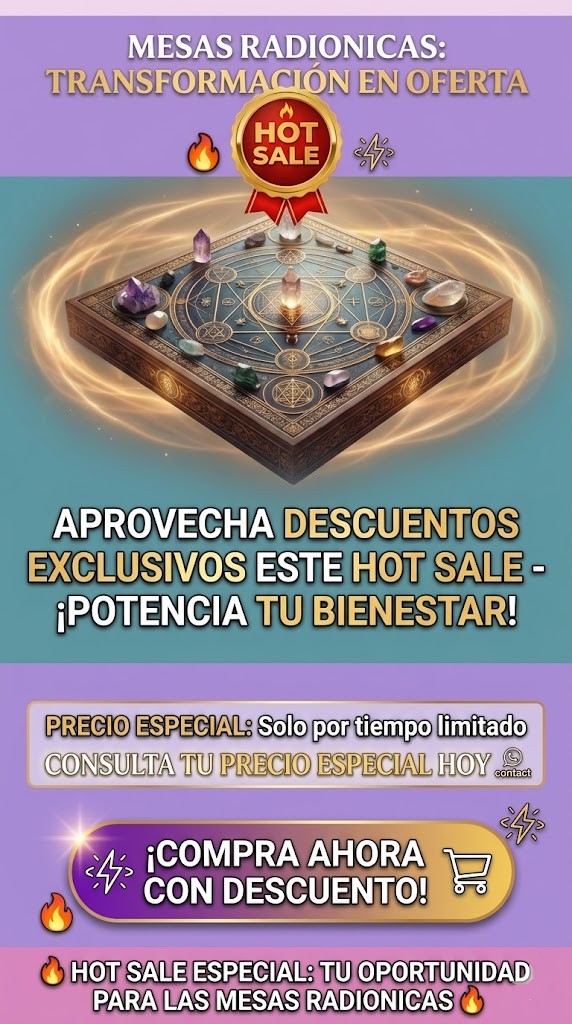 HOT SALE SANACIÓN CUÁNTICA MESA RADIONICA MESA CUANTICA
