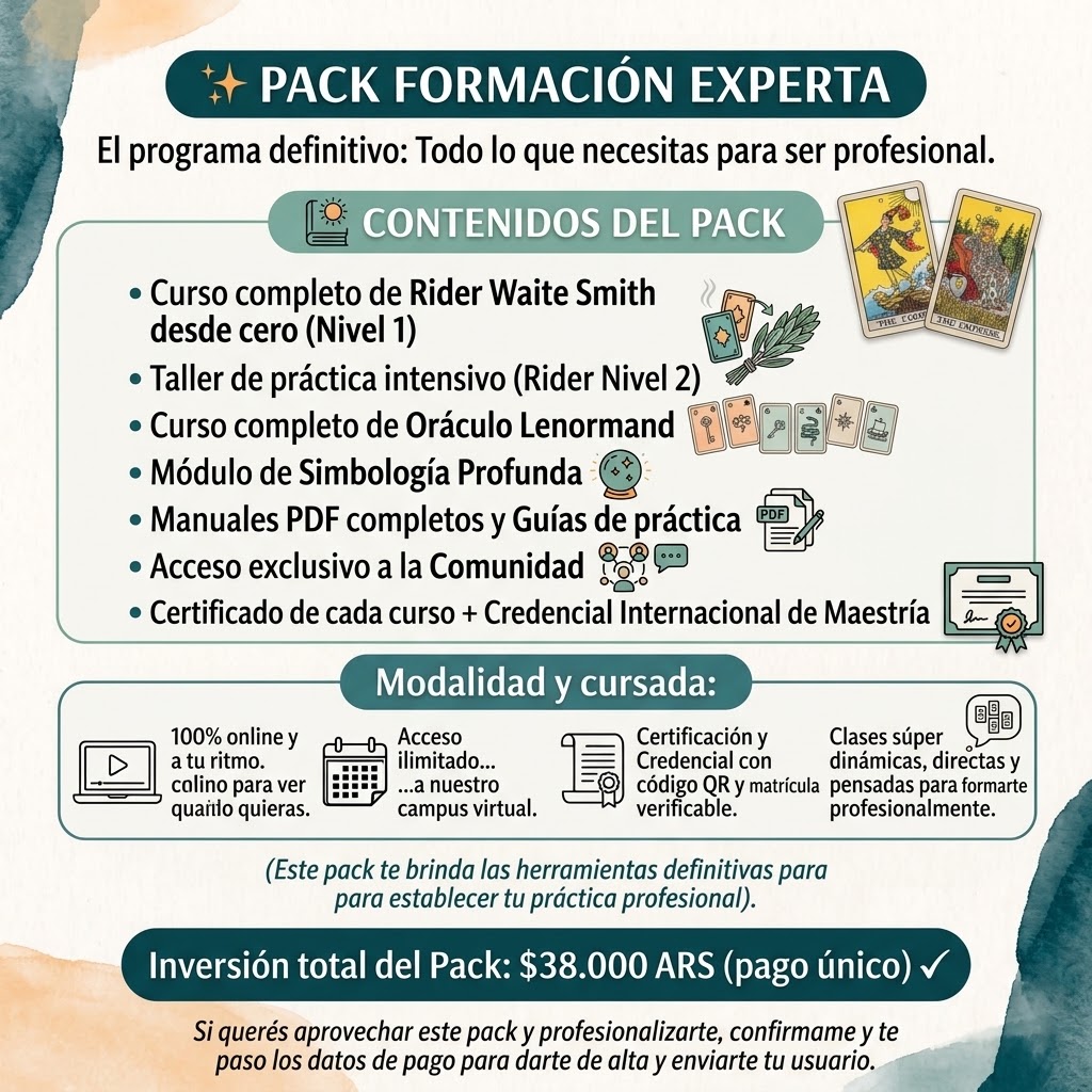 Pack Formación Experta con Lenormand