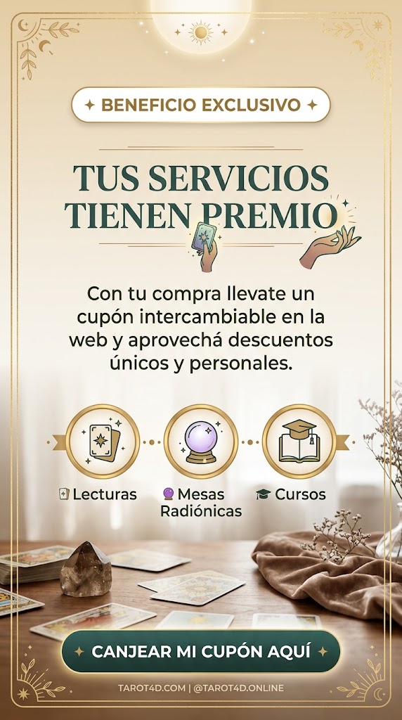 cupón de descuento premios tarot4d